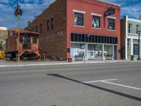 Charming Town in Utah: Clear Sky and Fluffy Clouds