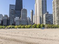 Chicago City Road under a Clear Sky