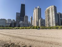 Chicago City Road under a Clear Sky