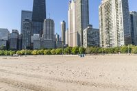 Chicago City Road under a Clear Sky