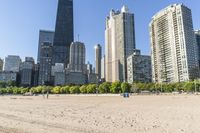 Chicago City Road under a Clear Sky