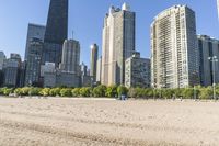 Chicago City Road under a Clear Sky