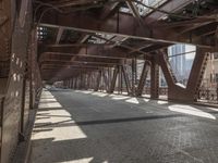 Chicago Cityscape: A Fusion of Architecture and Steel Bridges