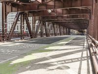Chicago Cityscape: A Fusion of Architecture and Steel Bridges