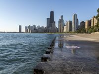 Chicago Cityscape: Clear Sky and Urban Architecture