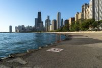 Chicago Cityscape: Downtown with a Clear Sky