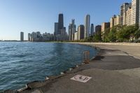 Chicago Cityscape: Downtown with a Clear Sky