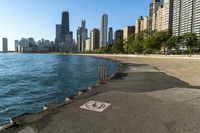 Chicago Cityscape: Downtown with a Clear Sky