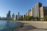 Chicago Cityscape: Downtown with a Clear Sky