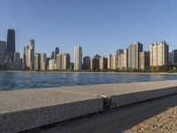 Chicago Cityscape Over Lake Michigan Skyline