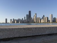 Chicago Cityscape Over Lake Michigan Skyline