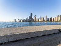 Chicago Cityscape Over Lake Michigan Skyline