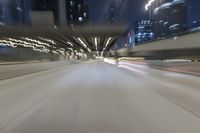 Chicago Cityscape: Night Skyline Illuminated by Artificial Lights