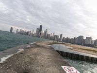 Chicago Cityscape: A View of the River and Ocean