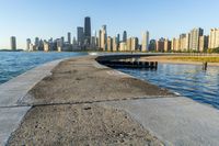 Chicago Cityscape: River, Ocean, Sea Shore