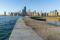 Chicago Cityscape: River, Ocean, Sea Shore