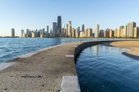 Chicago Cityscape: River, Ocean, Sea Shore