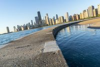 Chicago Cityscape: River, Ocean, Sea Shore