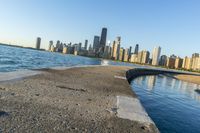 Chicago Cityscape: River, Ocean, Sea Shore