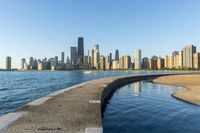 Chicago Cityscape: River, Ocean, Sea Shore