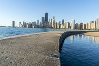 Chicago Cityscape: River, Ocean, Sea Shore