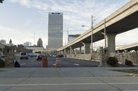 Cityscape of Chicago, Illinois, USA with Urban Infrastructure and Skyway