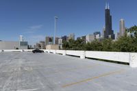 Chicago Day Skyscrapers Parking Deck 001