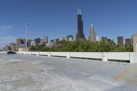 Chicago Day Skyscrapers from Parking Deck 003