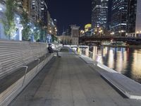 Chicago Downtown at Night - Cityscape