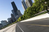 Chicago Downtown: Skyscrapers Against a Clear Sky