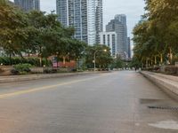 Chicago, Illinois Cityscape on a Rainy Day