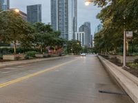 Chicago, Illinois Cityscape on a Rainy Day