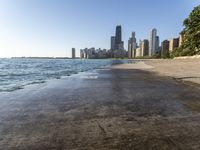 Cityscape of Chicago, Illinois with Modern Architecture and Coastal Views