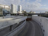 Straight Road and Bridge in Chicago, Illinois