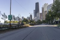 Chicago, Illinois - Straight Road in Residential Area 001
