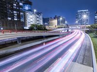 Chicago Night Cityscape: A Metropolis Aglow with Lights