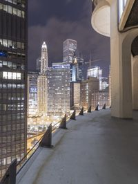 Chicago Night Cityscape: Overlooking the Metropolis