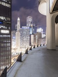 Chicago Night Cityscape: Overlooking the Metropolis