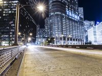 Chicago Night Skyline: Lights Illuminating the City