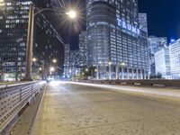 Chicago Night Skyline: Lights Illuminating the City