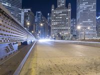 Chicago Night Skyline: Lights Illuminating the City