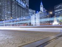 Chicago Night Skyline in the USA