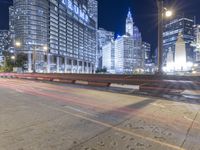 Chicago Night Skyline in the USA