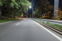 Chicago at Night: Urban Street Light Illuminates the City