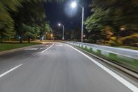 Chicago at Night: Urban Street Light Illuminates the City