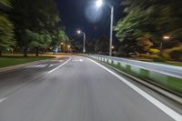 Chicago at Night: Urban Street Light Illuminates the City