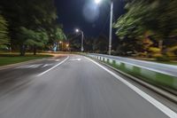 Chicago at Night: Urban Street Light Illuminates the City