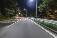 Chicago at Night: Urban Street Light Illuminates the City