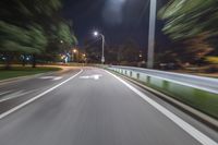 Chicago at Night: Urban Street Light Illuminates the City