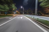 Chicago at Night: Urban Street Light Illuminates the City